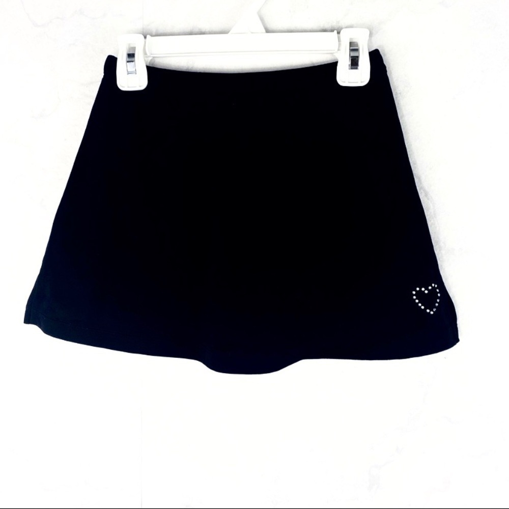 Classic Black Athletic Tennis Skirt